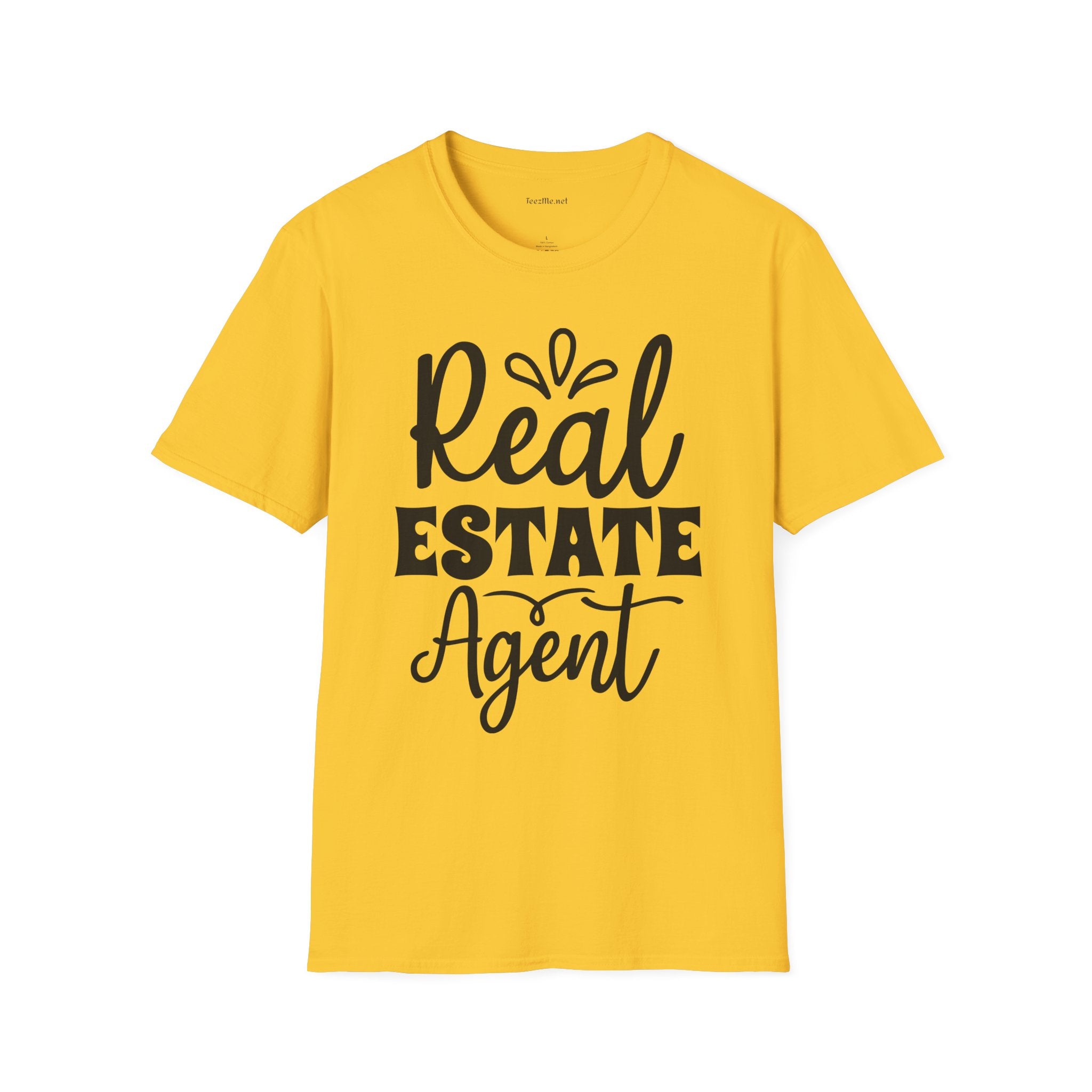 Real Estate Agent Unisex Soft Style T-Shirt 100% Cotton Graphic