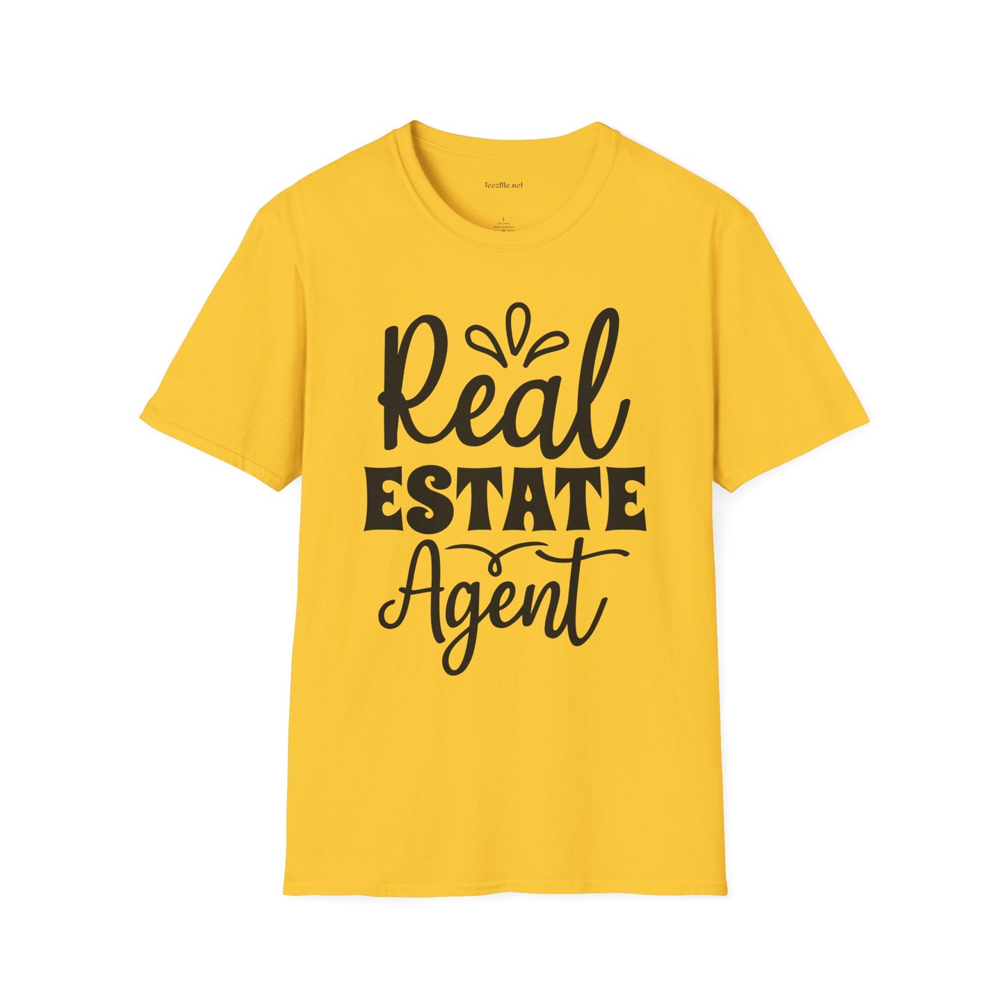 Real Estate Agent Unisex Soft Style T-Shirt 100% Cotton Graphic
