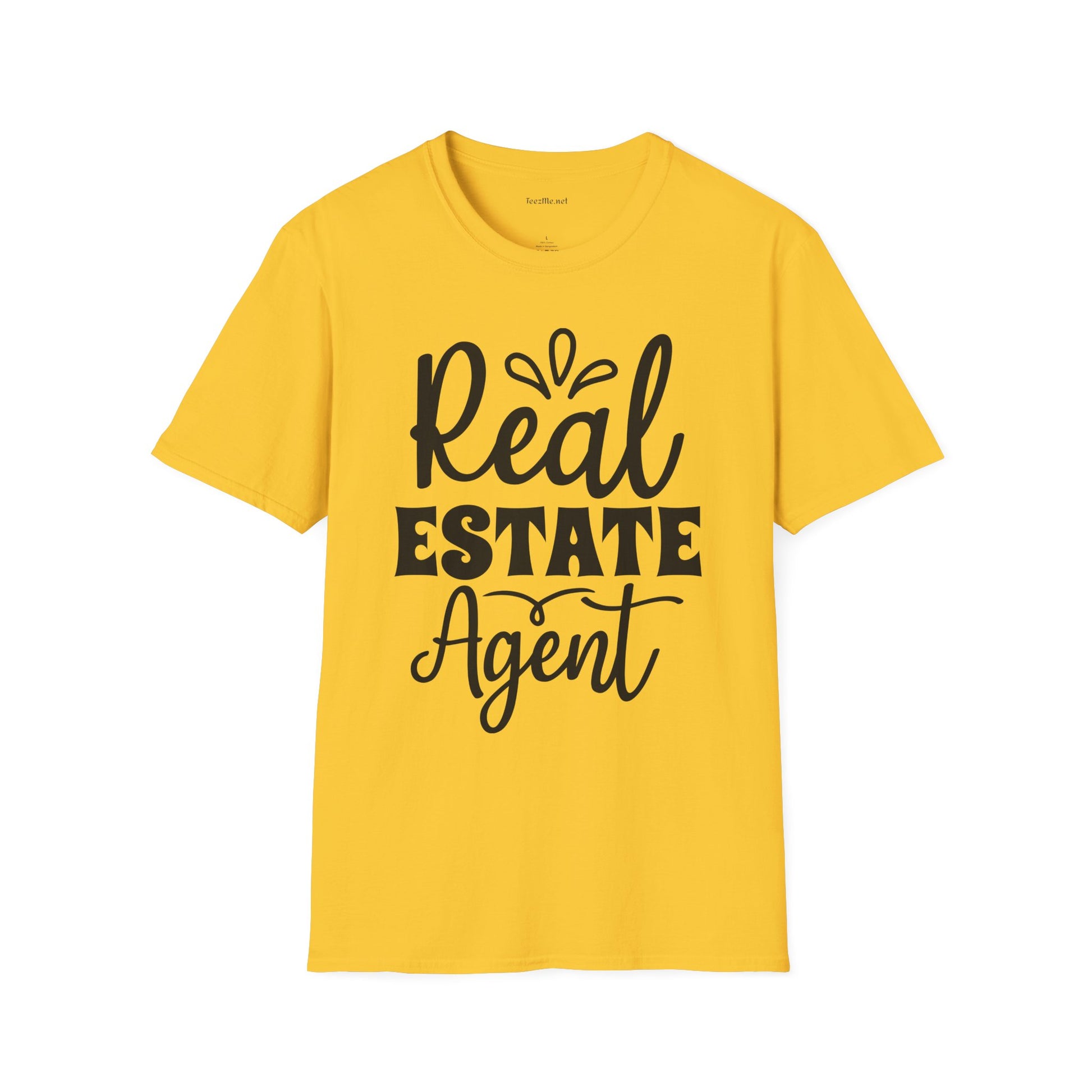 Real Estate Agent Unisex Soft Style T-Shirt 100% Cotton Graphic
