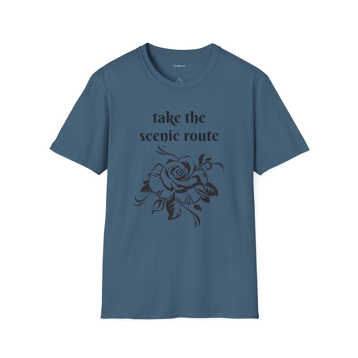 Take the scenic route- Unisex Softstyle T-Shirt 100% Cotton Graphic