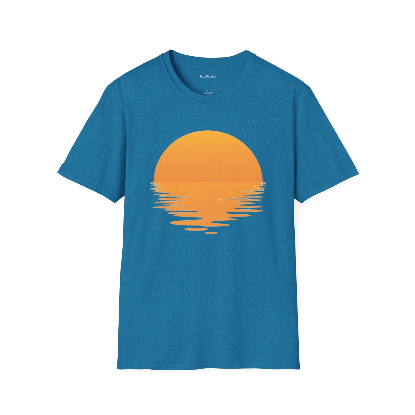 Sunset Reflection Unisex Soft Style T-Shirt 100% Cotton Graphic