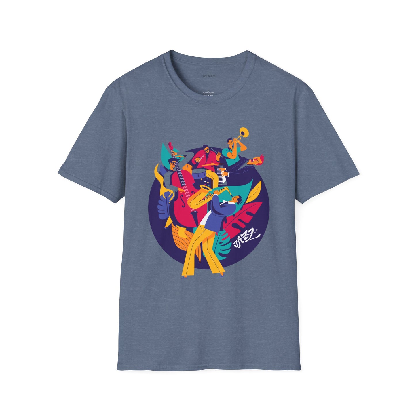 Jazz Music Unisex Softstyle T-Shirt 100% Cotton Graphic