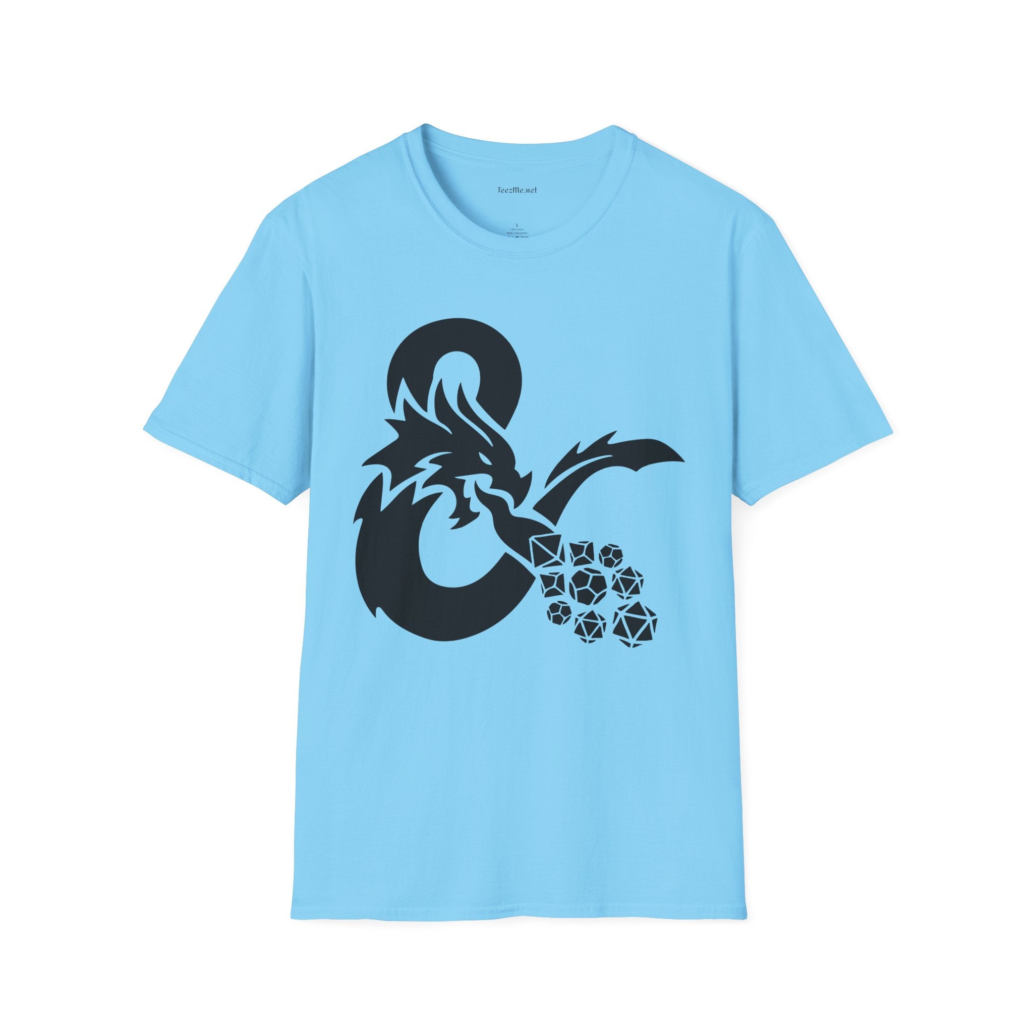 Dragon Fire Dice Unisex Softstyle T-Shirt 100% Cotton Graphic
