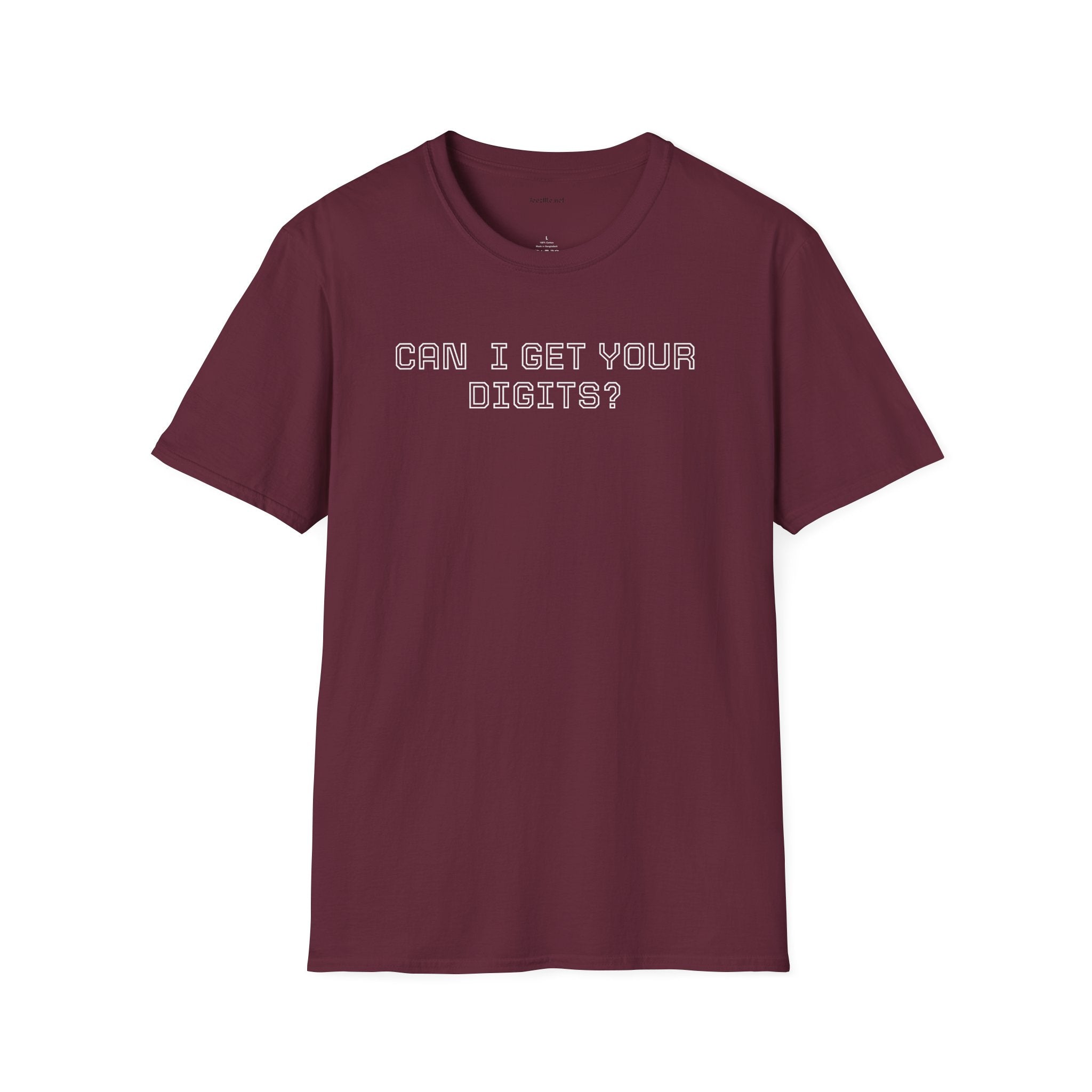 Can I get your digits? - Unisex Softstyle T-Shirt 100% Cotton Graphic