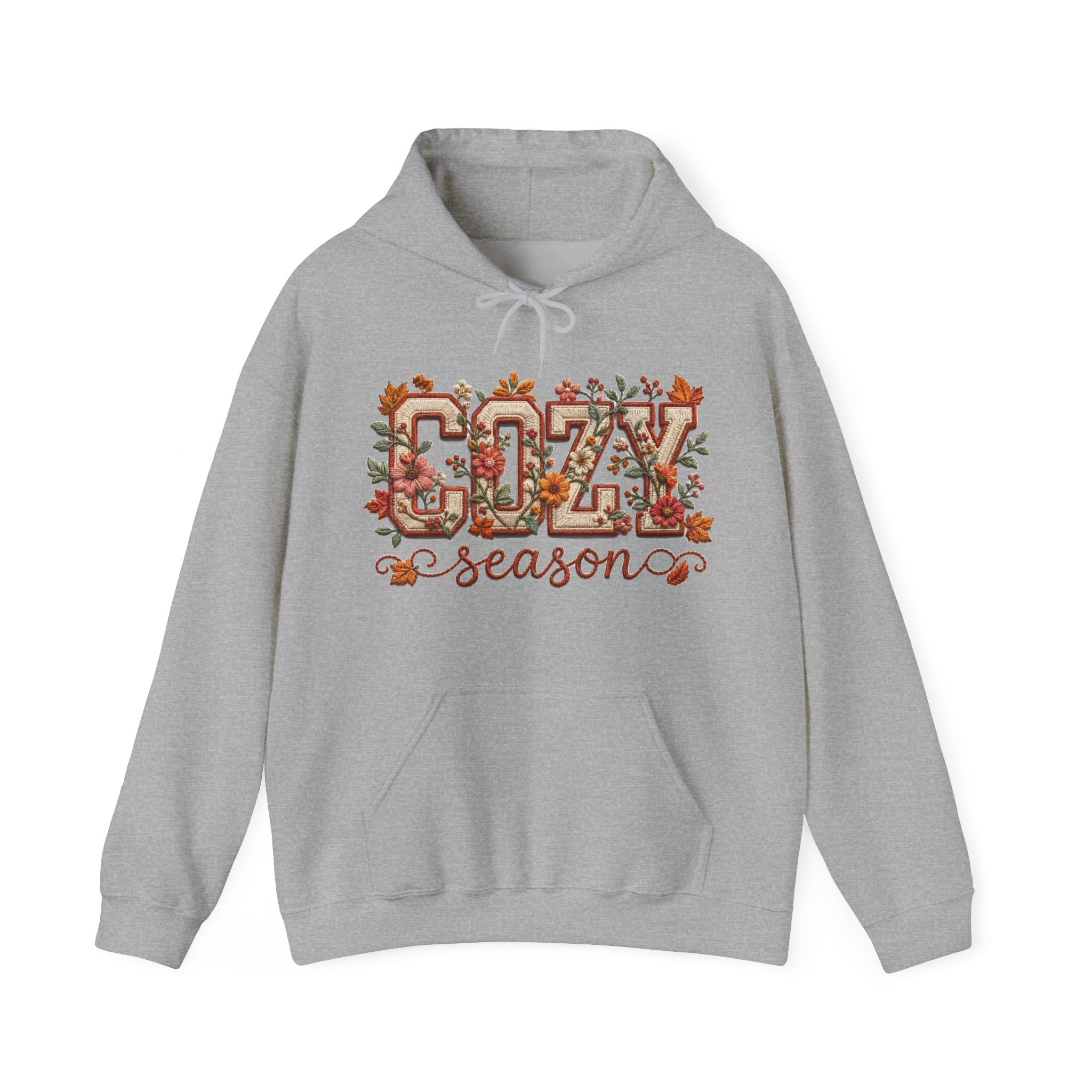Cozy Fall Season Floral Hoodie