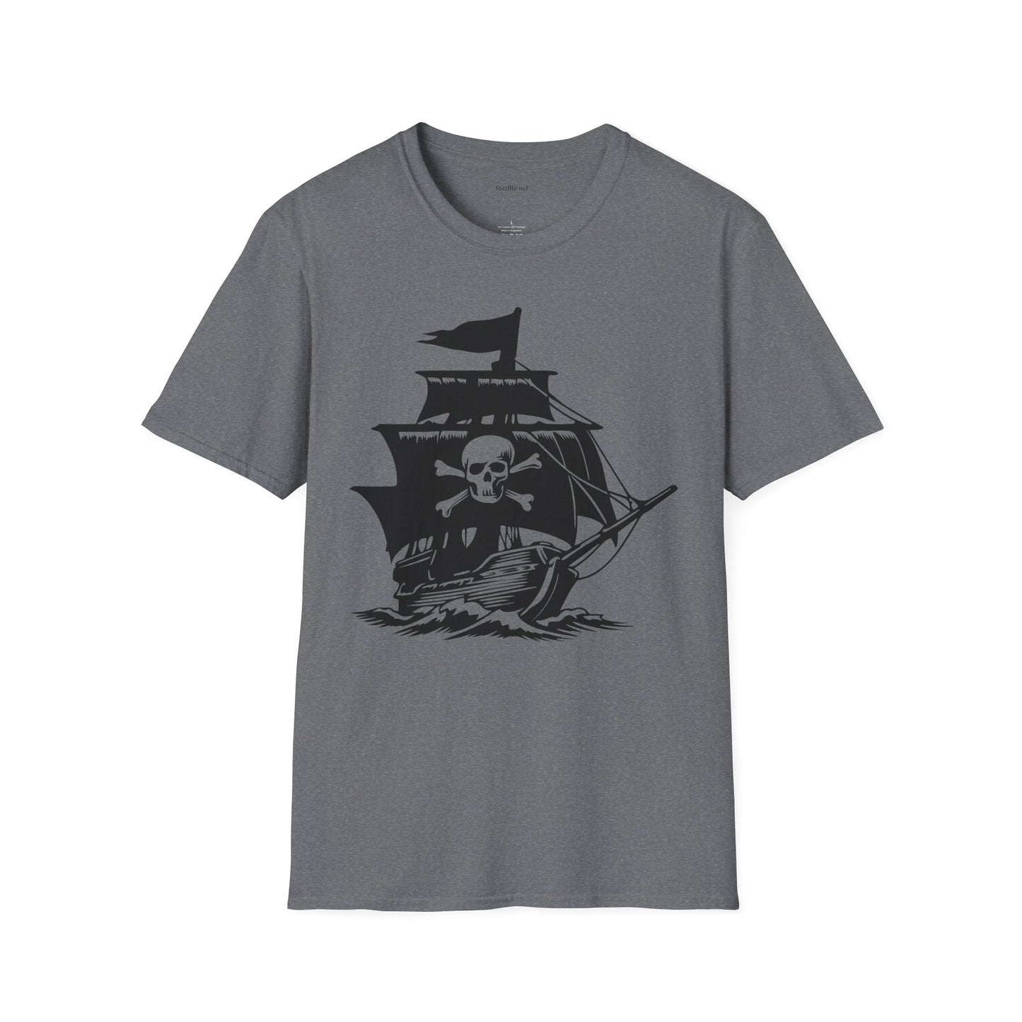 Pirate Ship  - Unisex Softstyle T-Shirt 100% Cotton Graphic