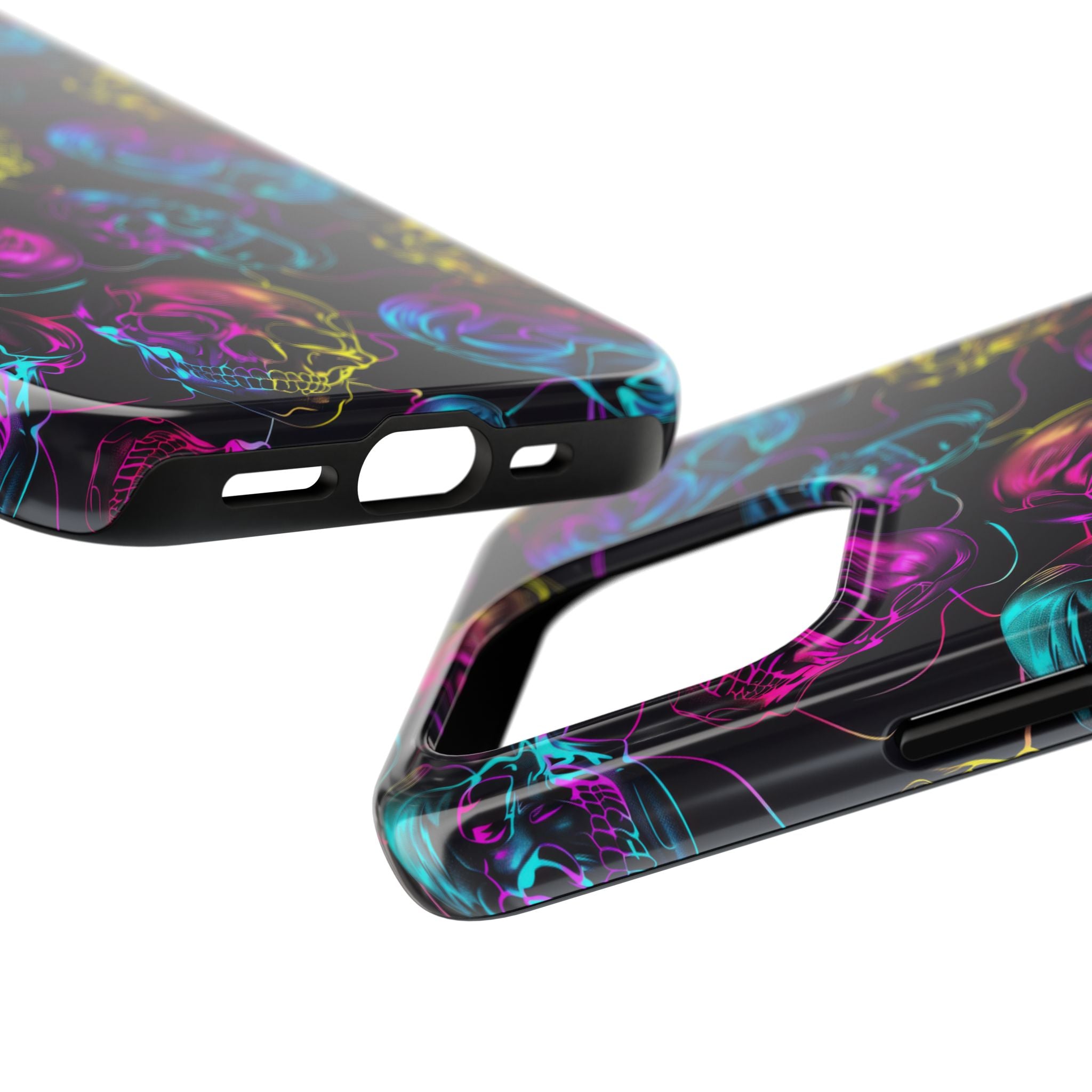 Neon Skull Cell Phone Case Tough Phone Cases