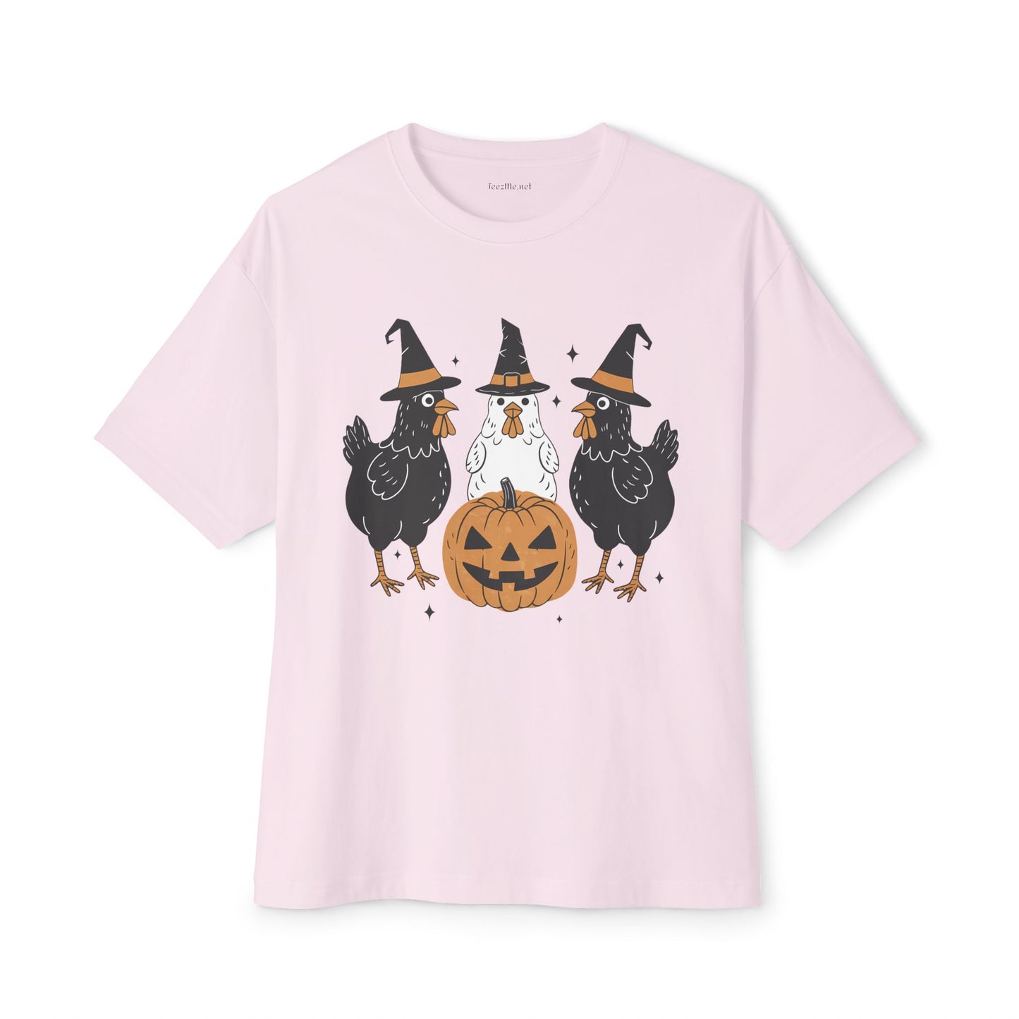 Witchy Chickens Unisex Oversized Boxy Tee