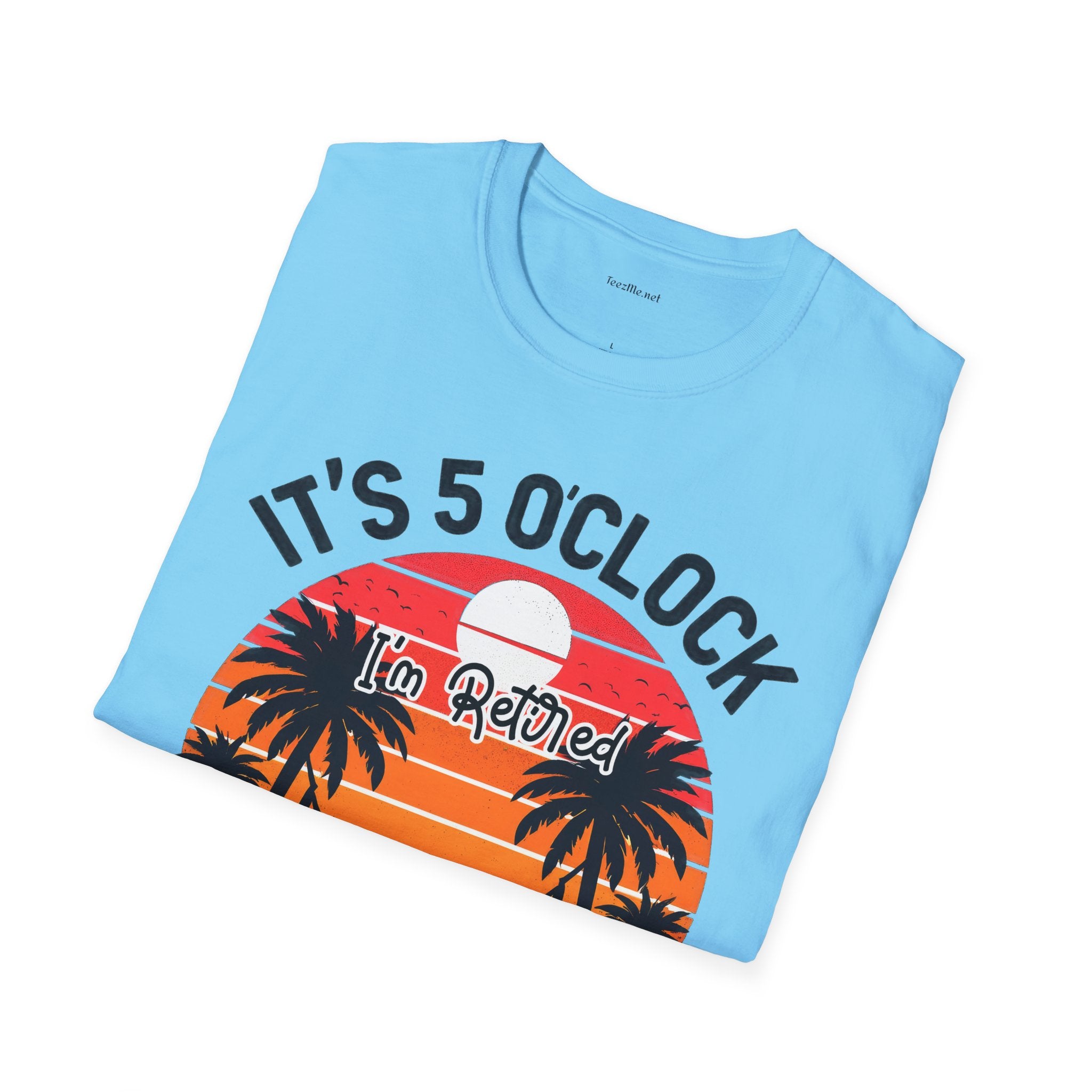 Retired - It's 5 - Unisex Softstyle T-Shirt 100% Cotton Graphic