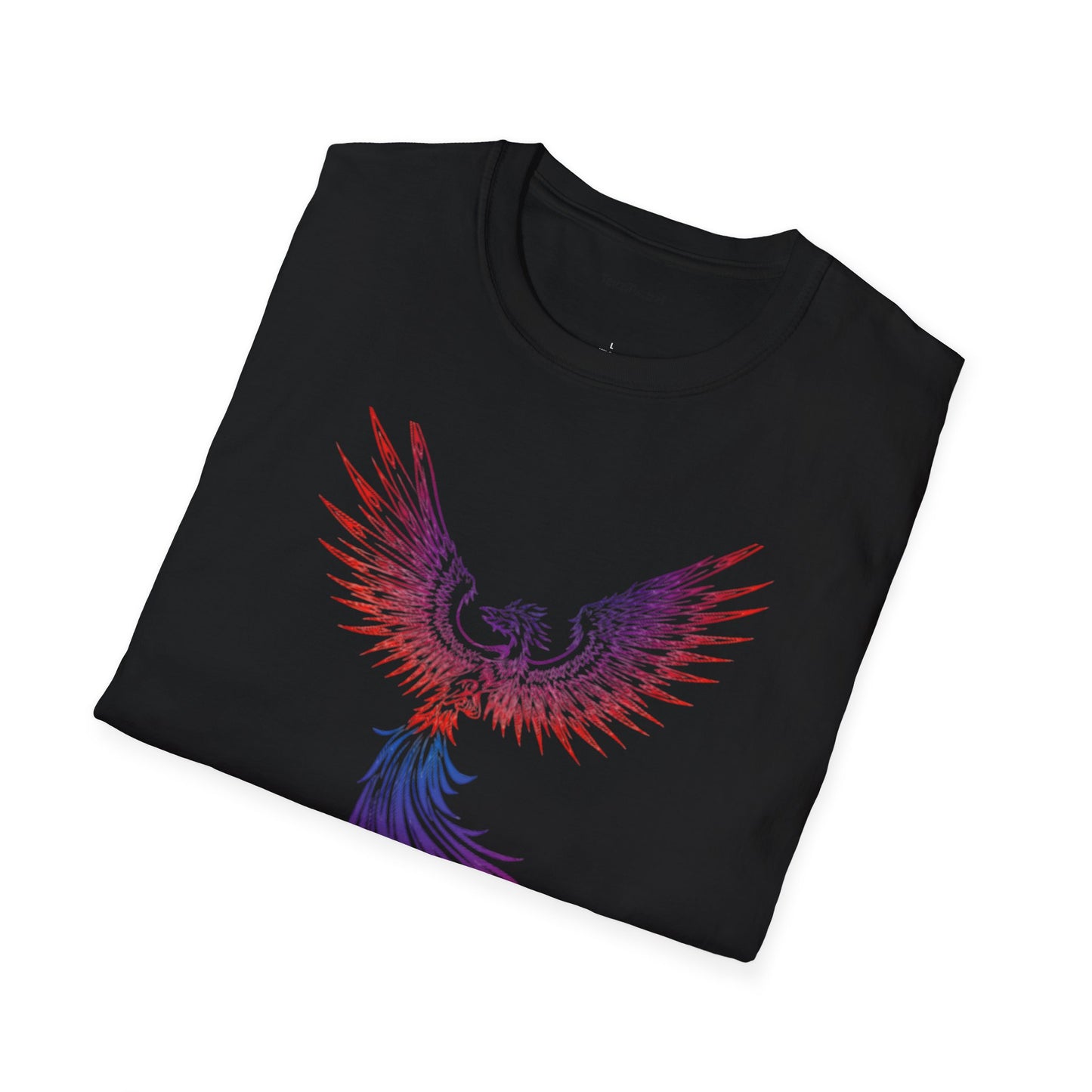 Phoenix rising (image)- Unisex Softstyle T-Shirt 100% Cotton Graphic