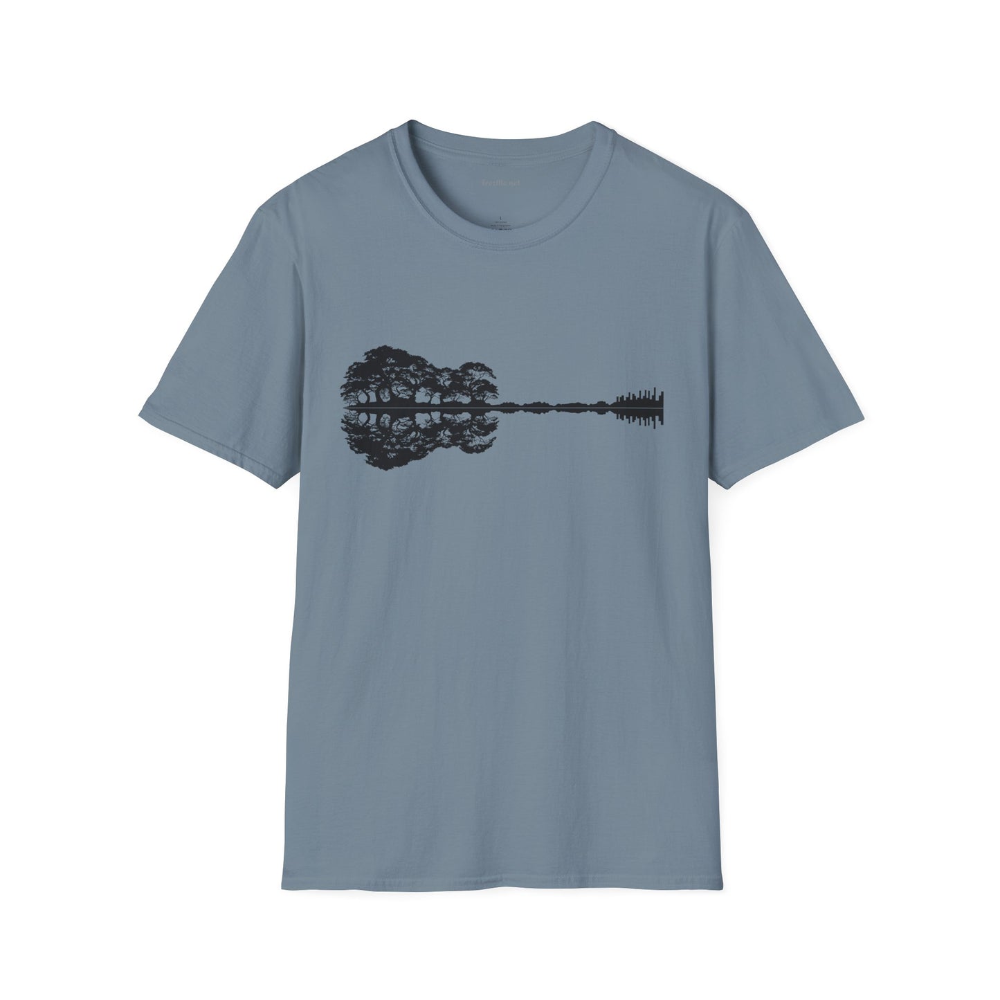 Lake Shadow Guitar Unisex Softstyle T-Shirt 100% Cotton Graphic