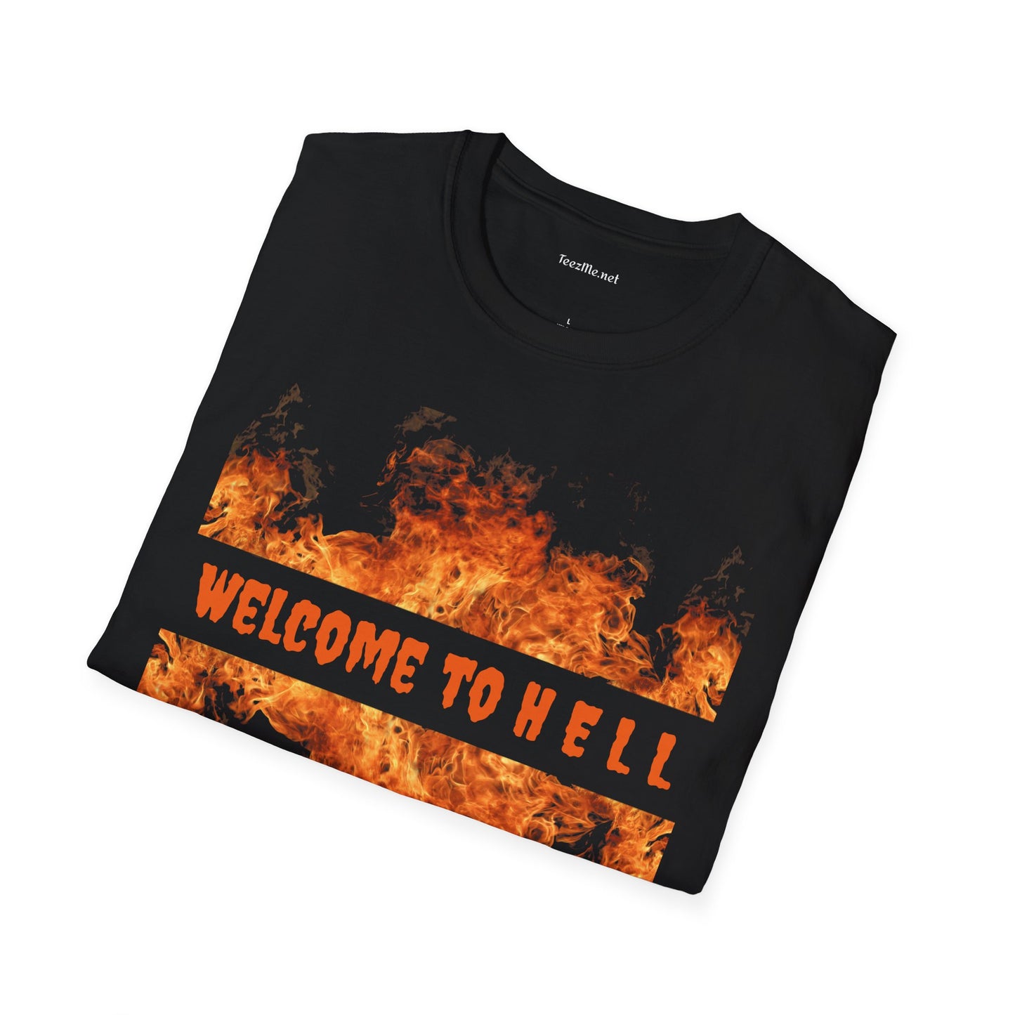 Welcome To Hell Unisex Soft Style T-Shirt 100% Cotton Graphic