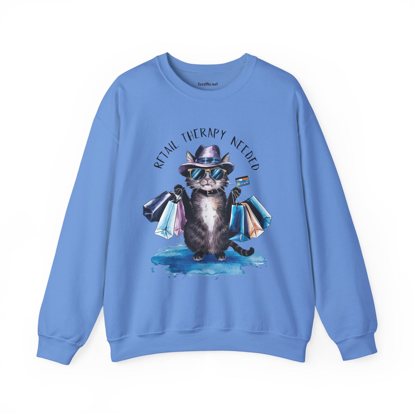 Retail Therapy Needed Unisex Heavy Blend™ Crewneck Sweatshirt Graphic