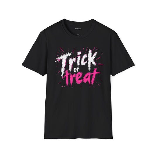 Trick or Treat Unisex Soft T-Shirt 100% Cotton Graphic