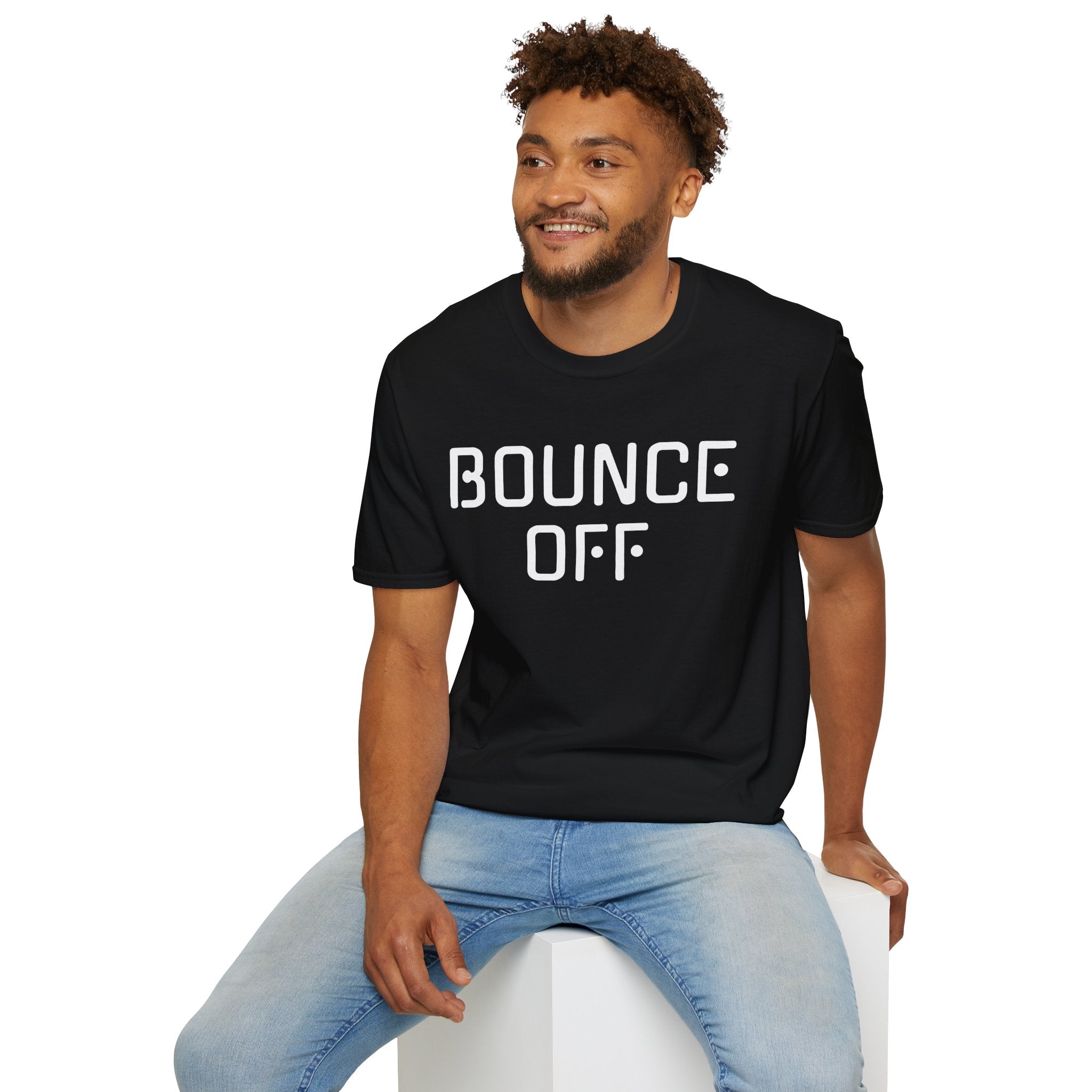 BOUNCE OFF Unisex SoftStyle T-Shirt 100% Cotton Graphic