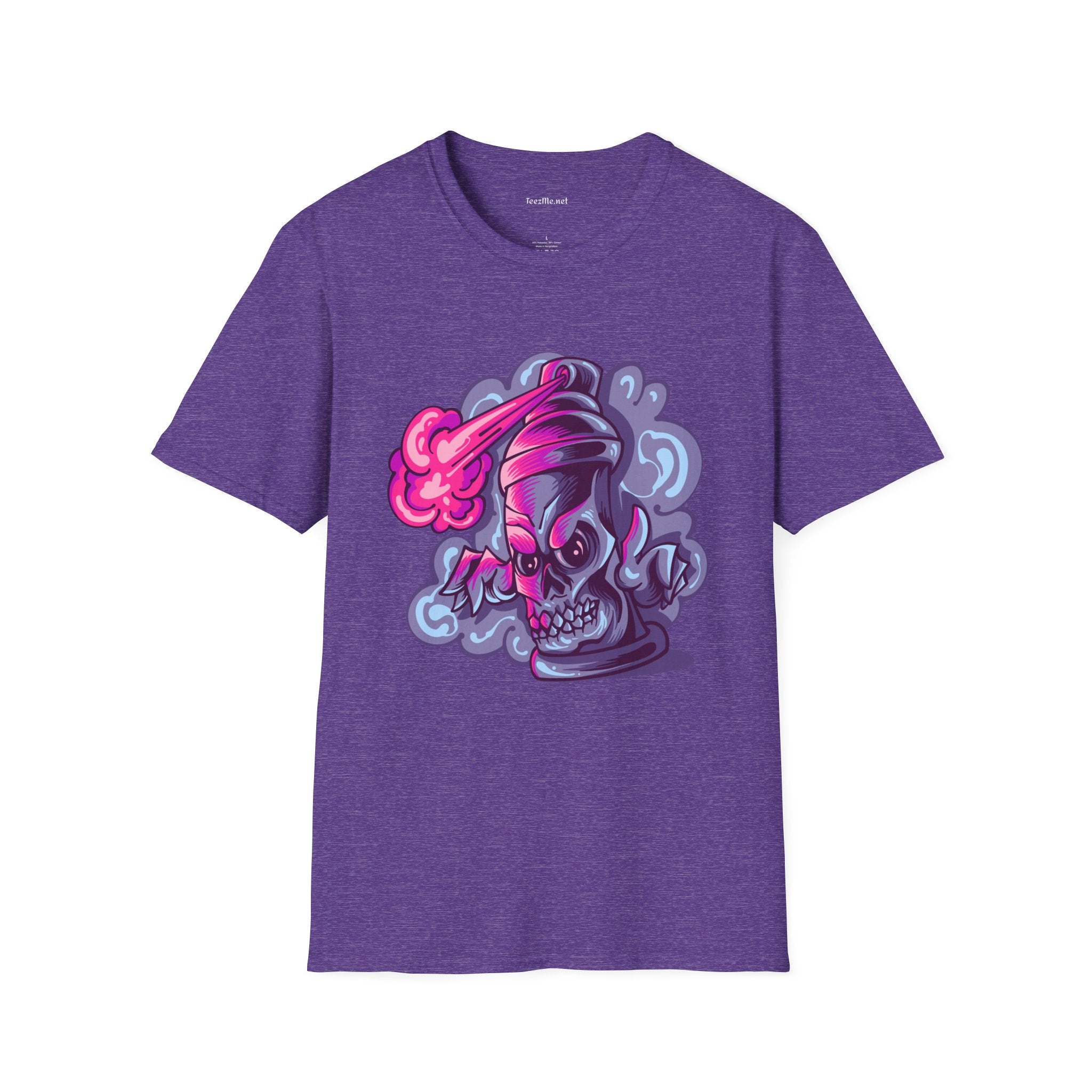 Skull Street Art Unisex Softstyle T-Shirt 100% Cotton
