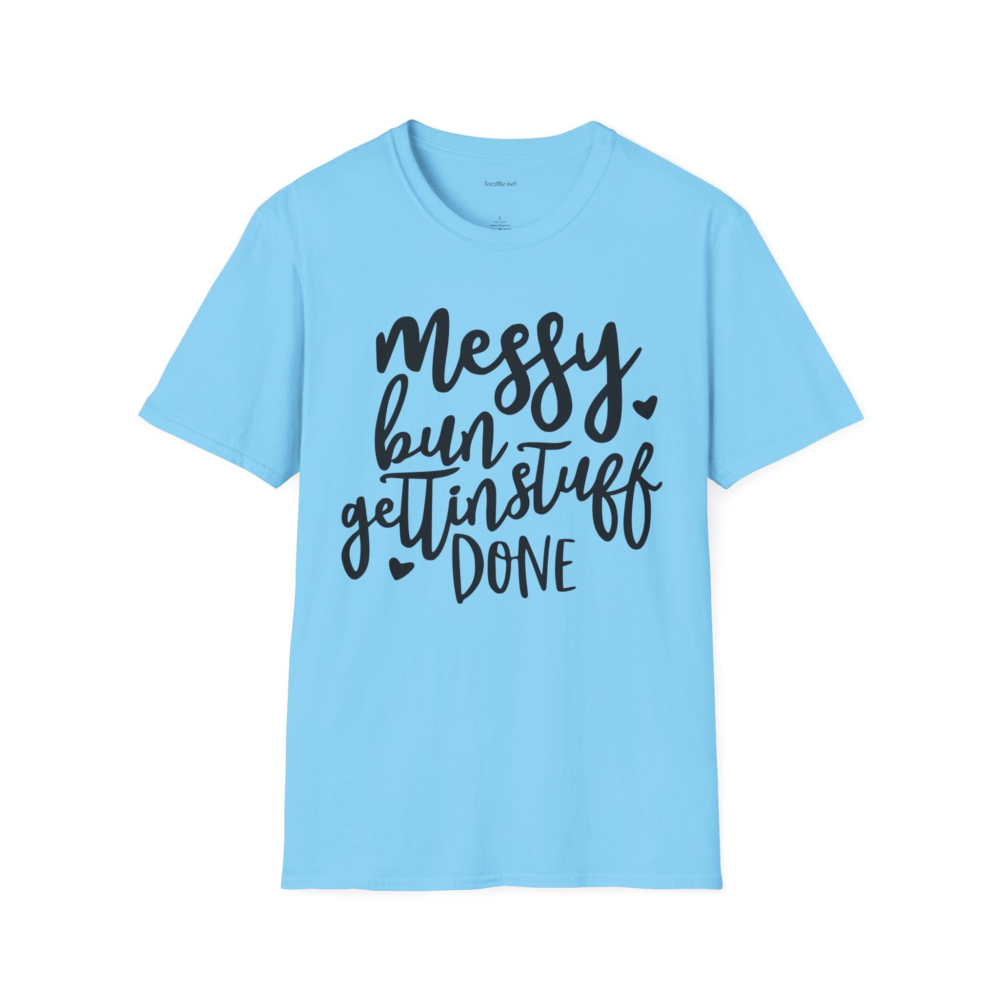 Messy Bun  - Unisex Softstyle T-Shirt 100% Cotton Graphic