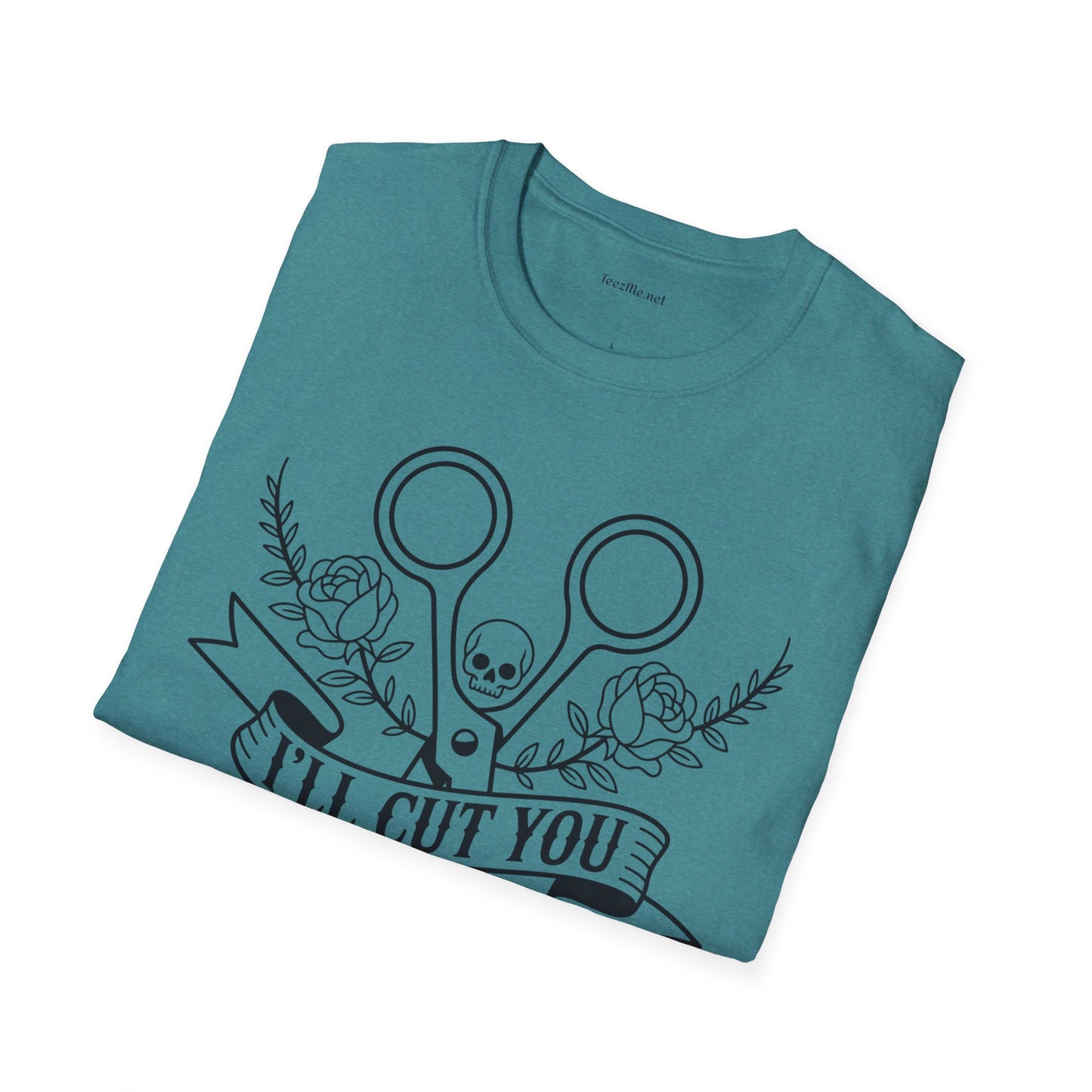 I'll Cut You Hairstylist Love Unisex Softstyle T-Shirt 100% Cotton Graphic