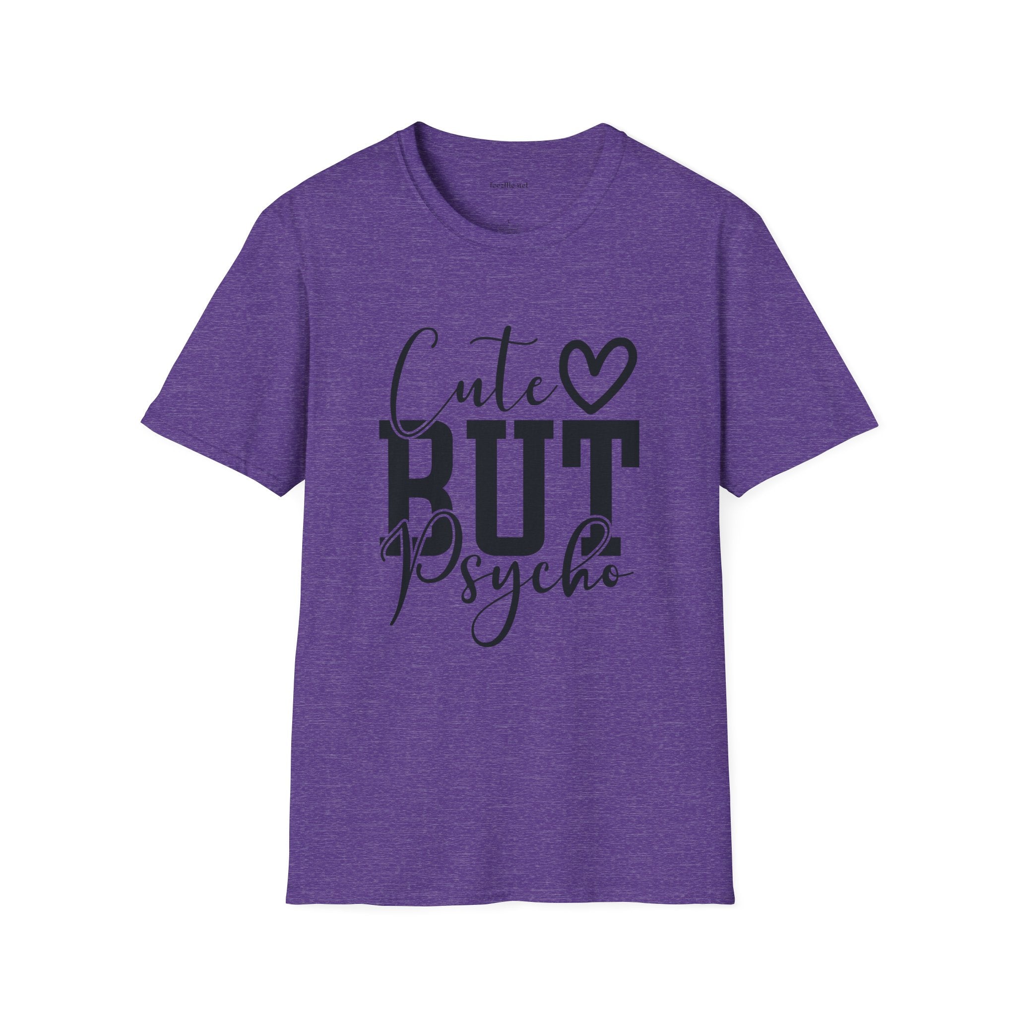 Cute but Psycho 01 Unisex Softstyle T-Shirt 100% Cotton Graphic