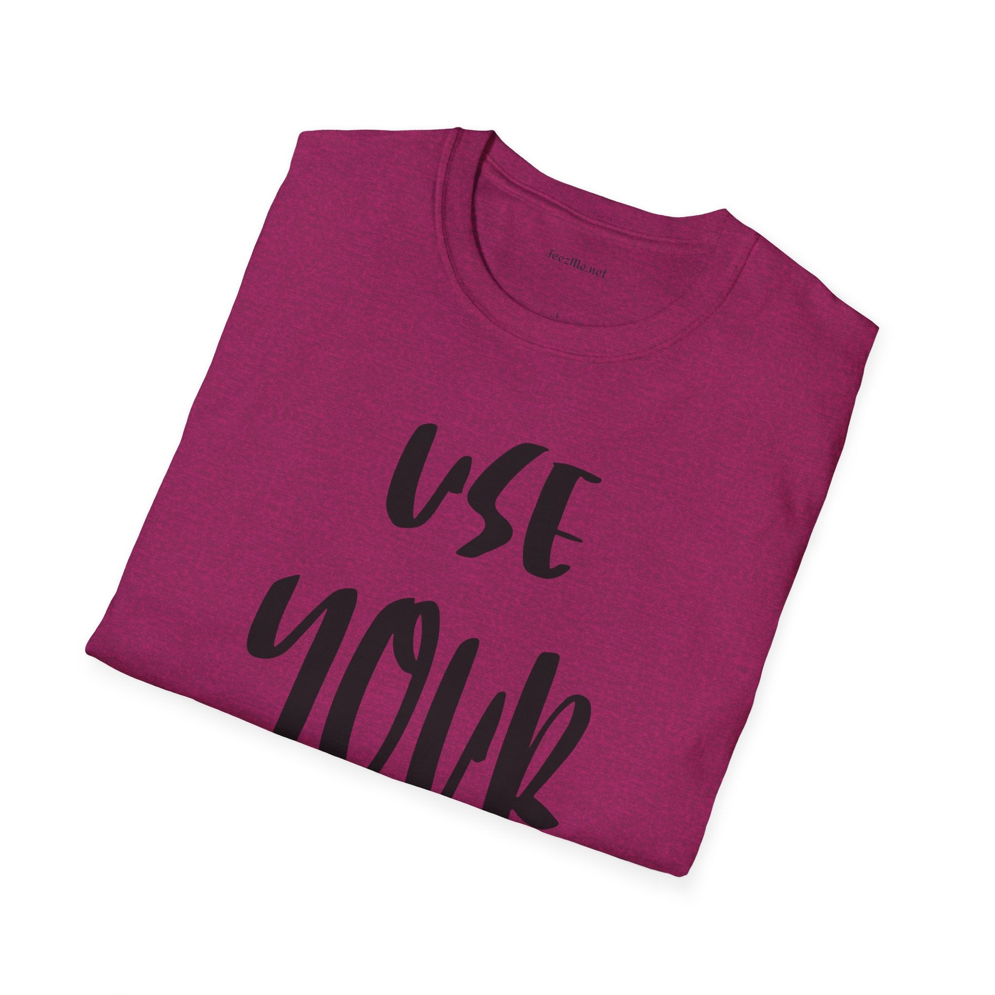 Use Your Brain Unisex Soft Style T-Shirt 100% Cotton Graphic