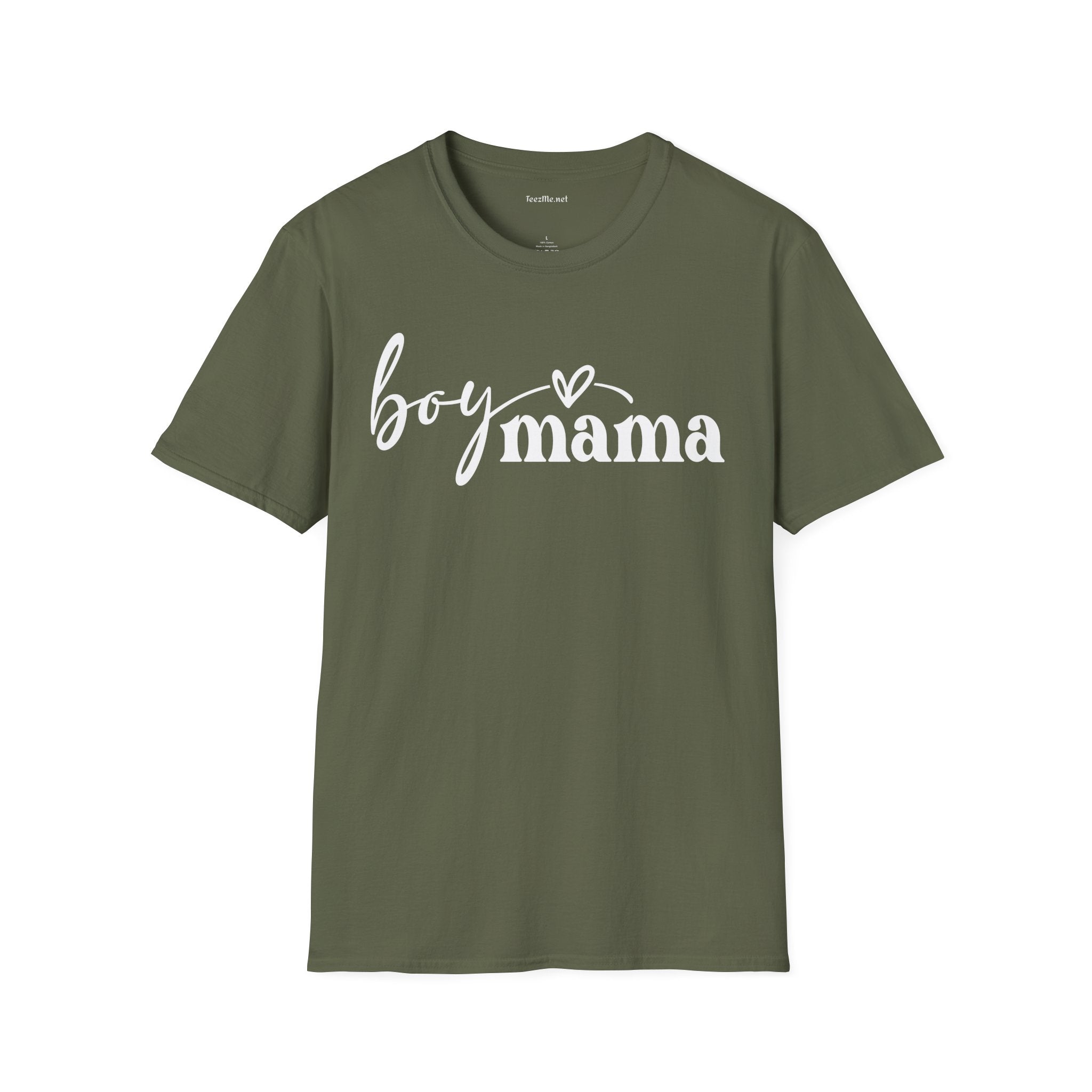 Boy Mama 01 Unisex SoftStyle T-Shirt 100% Cotton Graphic