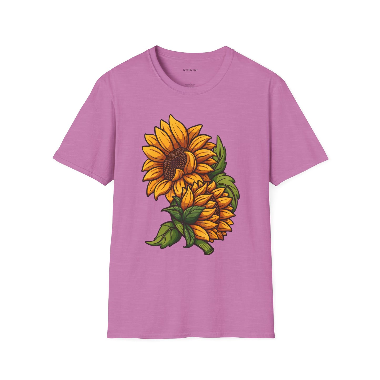 Sunflower (image) - Unisex Softstyle T-Shirt 100% Cotton Graphic