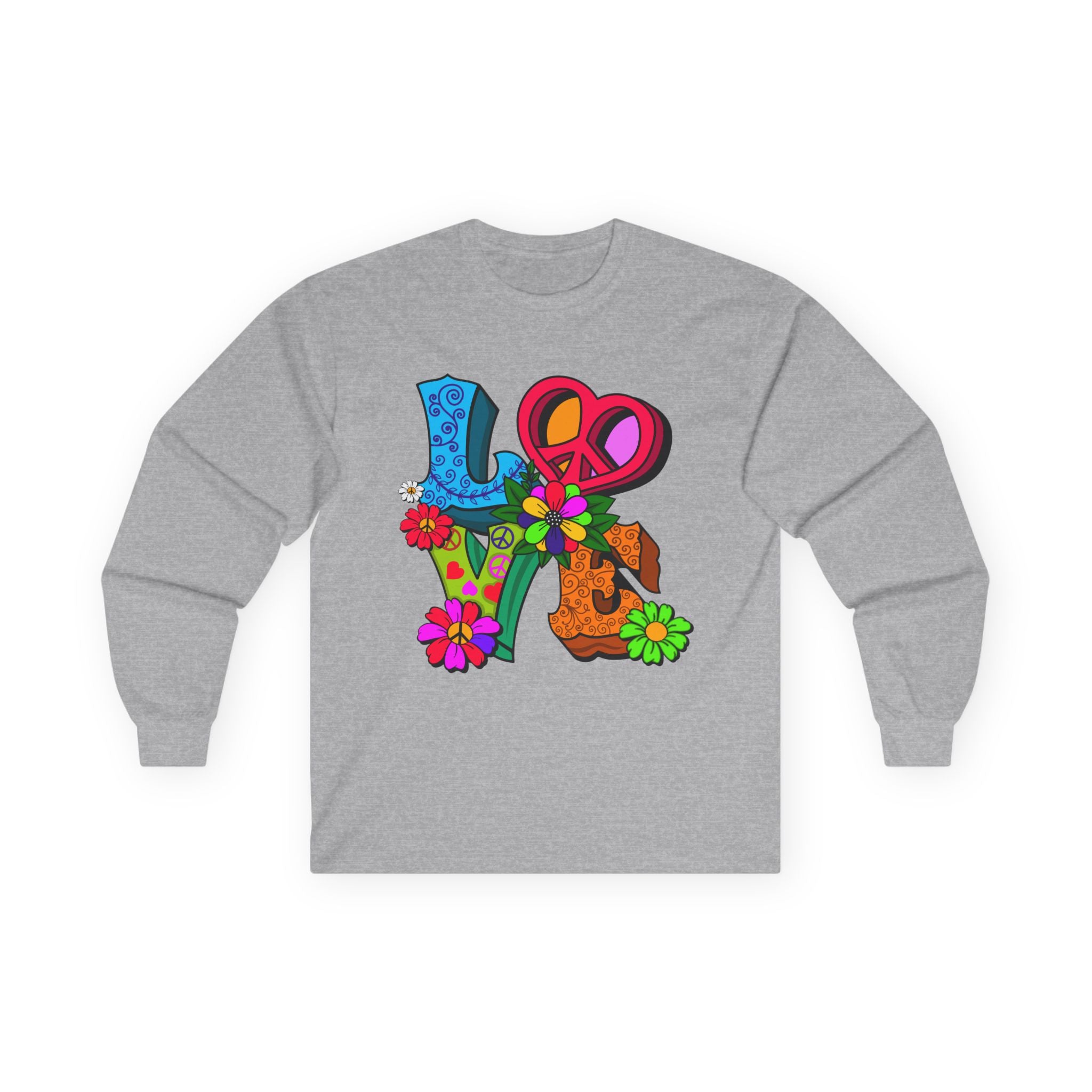 Love Peace Unisex Ultra Cotton Long Sleeve Tee