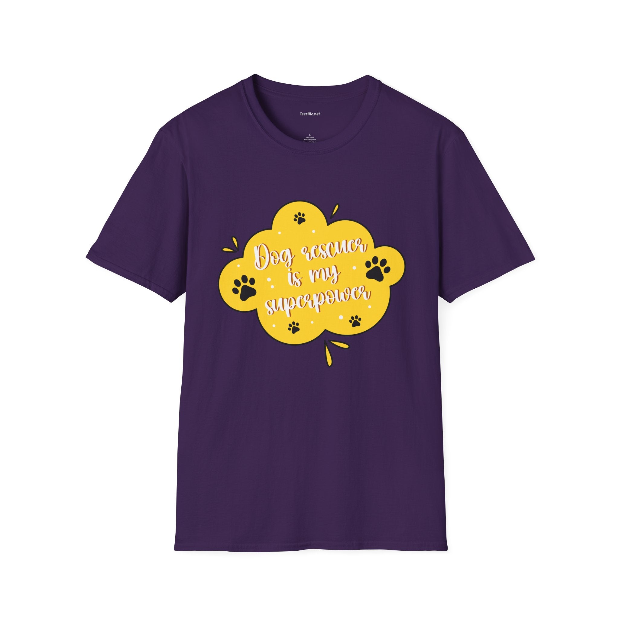 Dog Rescuer Is My Superpower T-Shirt — Rescue Dog Lover Tee
