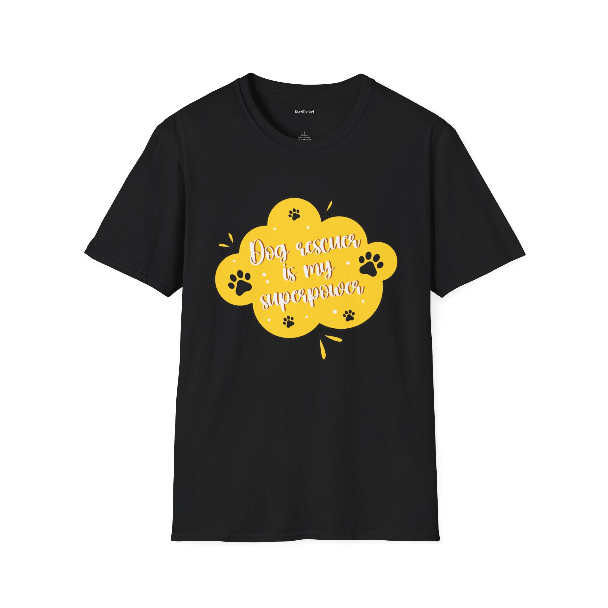 Dog Rescuer Is My Superpower T-Shirt — Rescue Dog Lover Tee