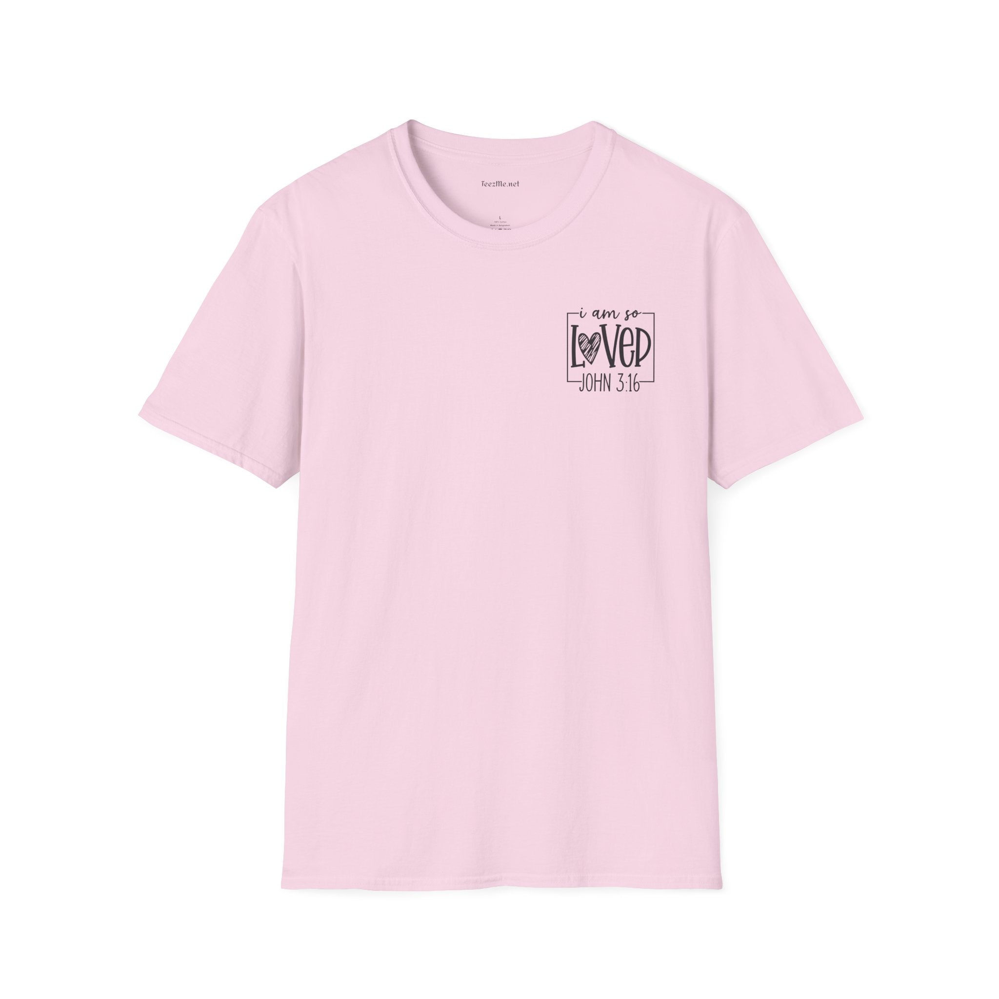 John 3:16 - Unisex Softstyle T-Shirt 100% Cotton Graphic
