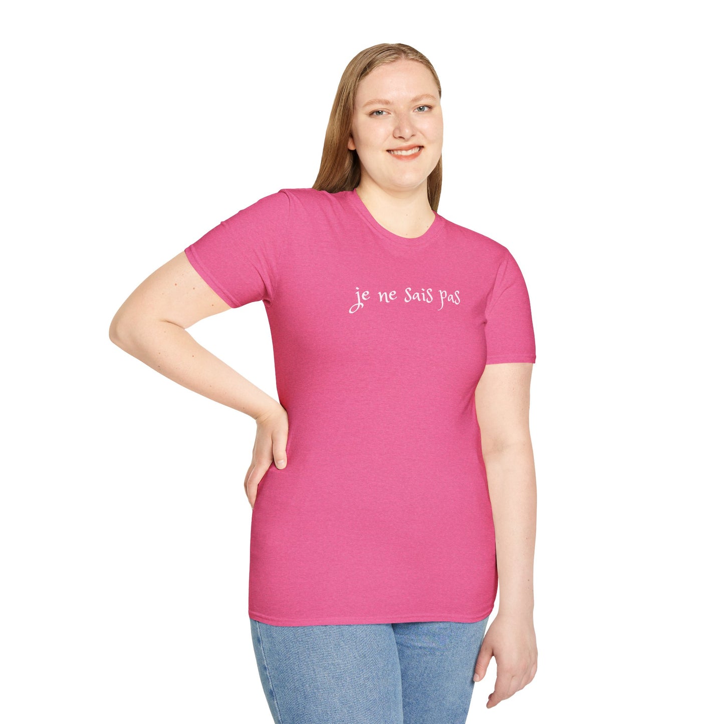 Je ne sais pas - Unisex Softstyle T-Shirt 100% Cotton Graphic