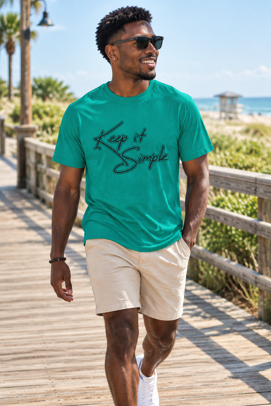 Keep It Simple T-Shirt — Minimalist Script Graphic Tee
