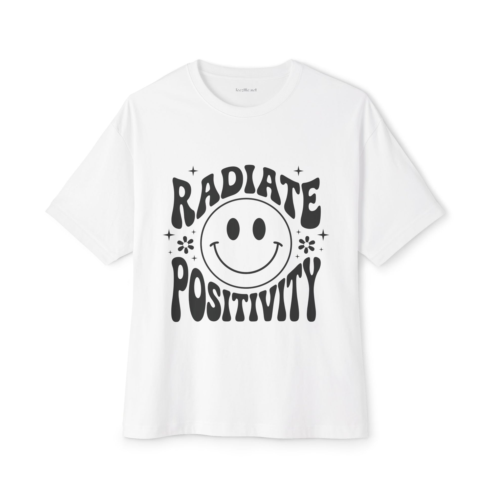 Radiate Positivity :) Unisex Oversized Boxy Tee