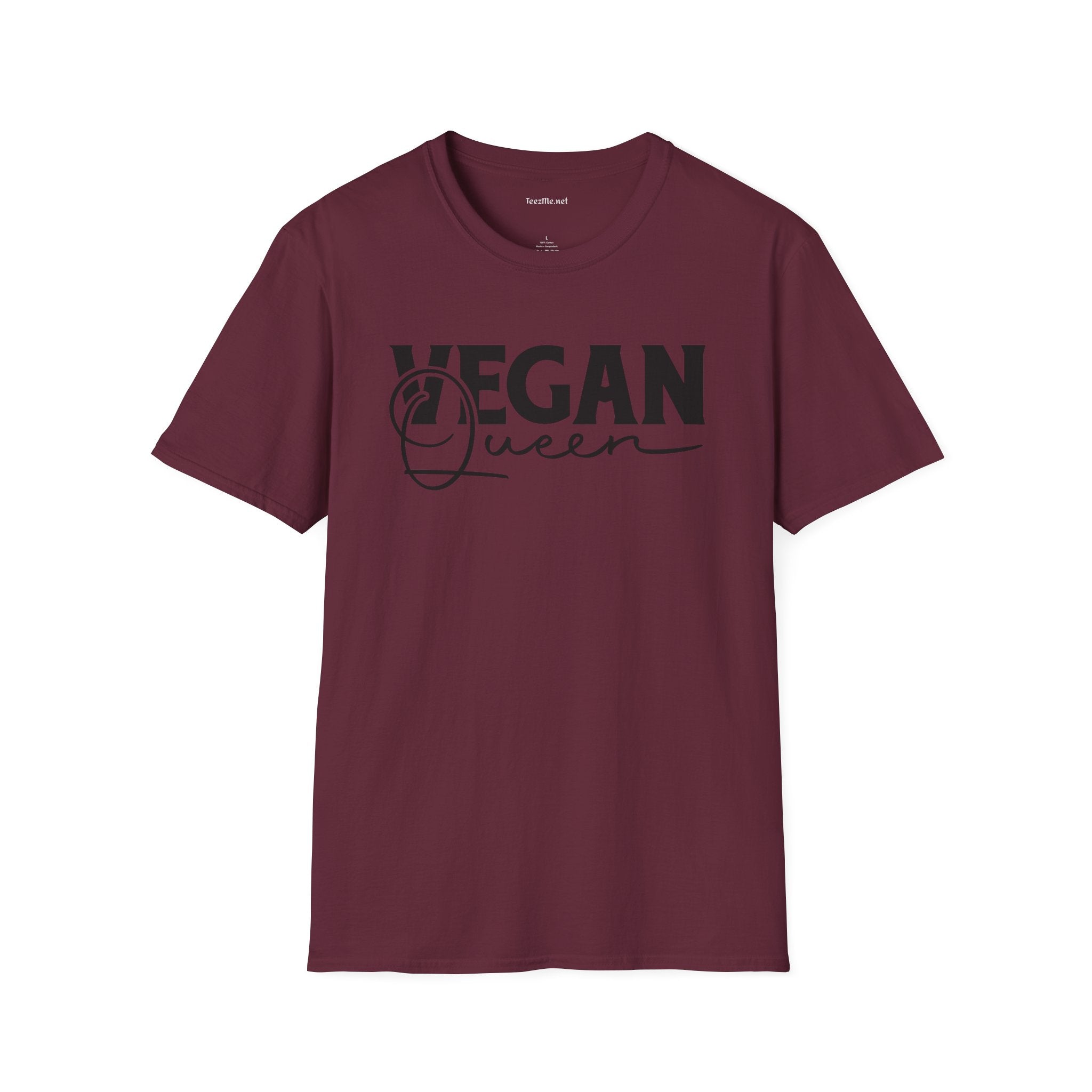 Vegan Queen Unisex Softstyle T-Shirt 100% Cotton Graphic