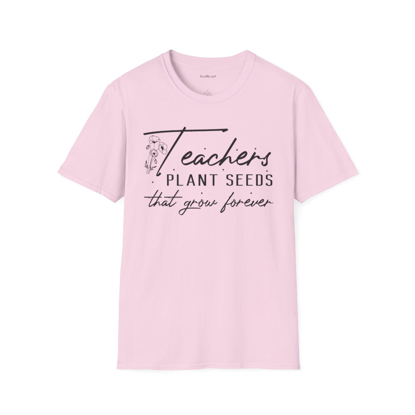 Teacher's Plant Seeds Unisex Soft Style T-Shirt 100% Cotton Graphic