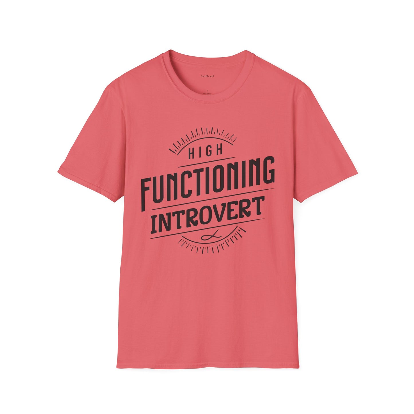 Functioning Introvert - Unisex Softstyle T-Shirt 100% Cotton Graphic