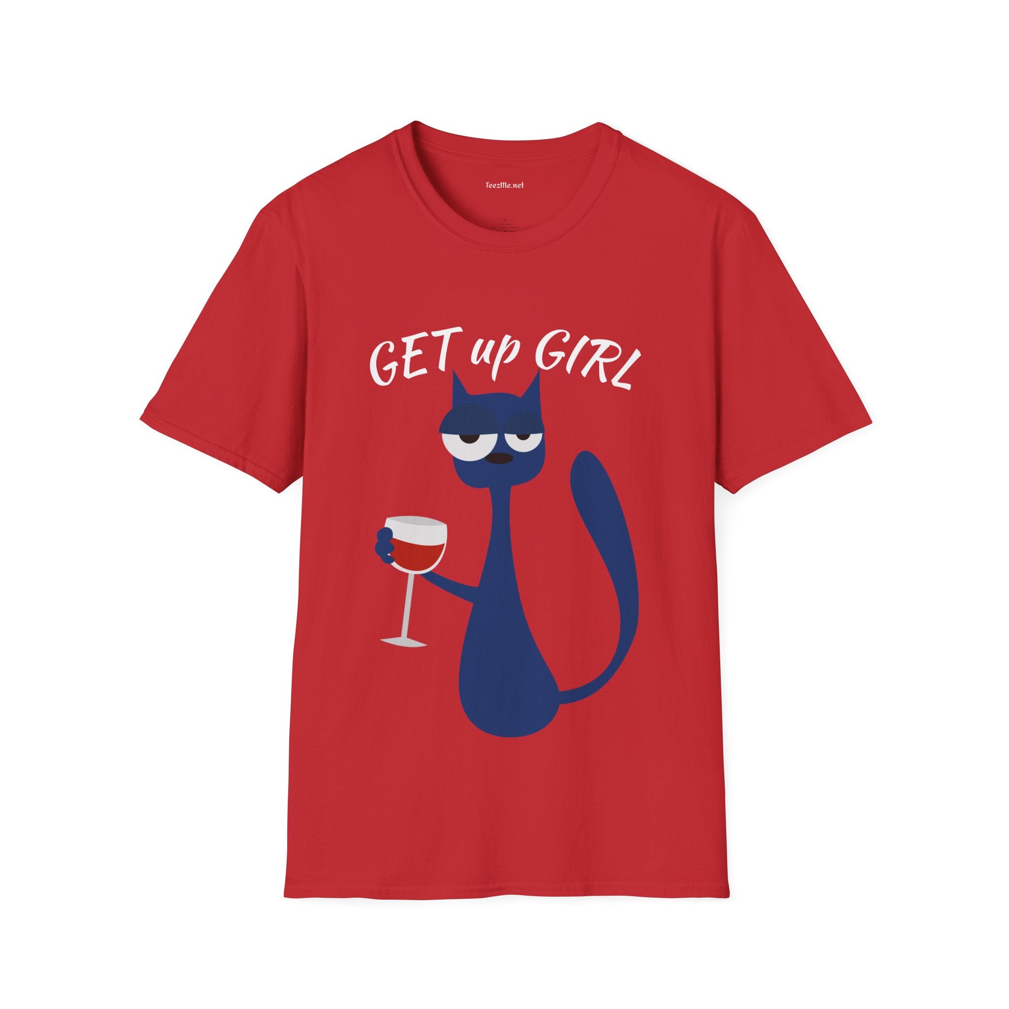 GET up GIRL - Unisex Soft-Style Cotton Tee 100% Cotton Graphic