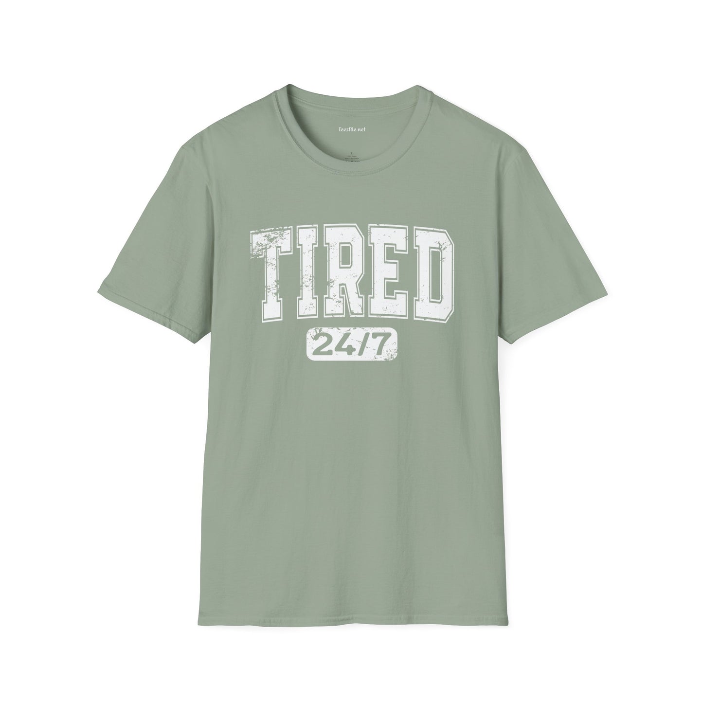 Tired 24/7 01 Unisex Softstyle T-Shirt 100% Cotton