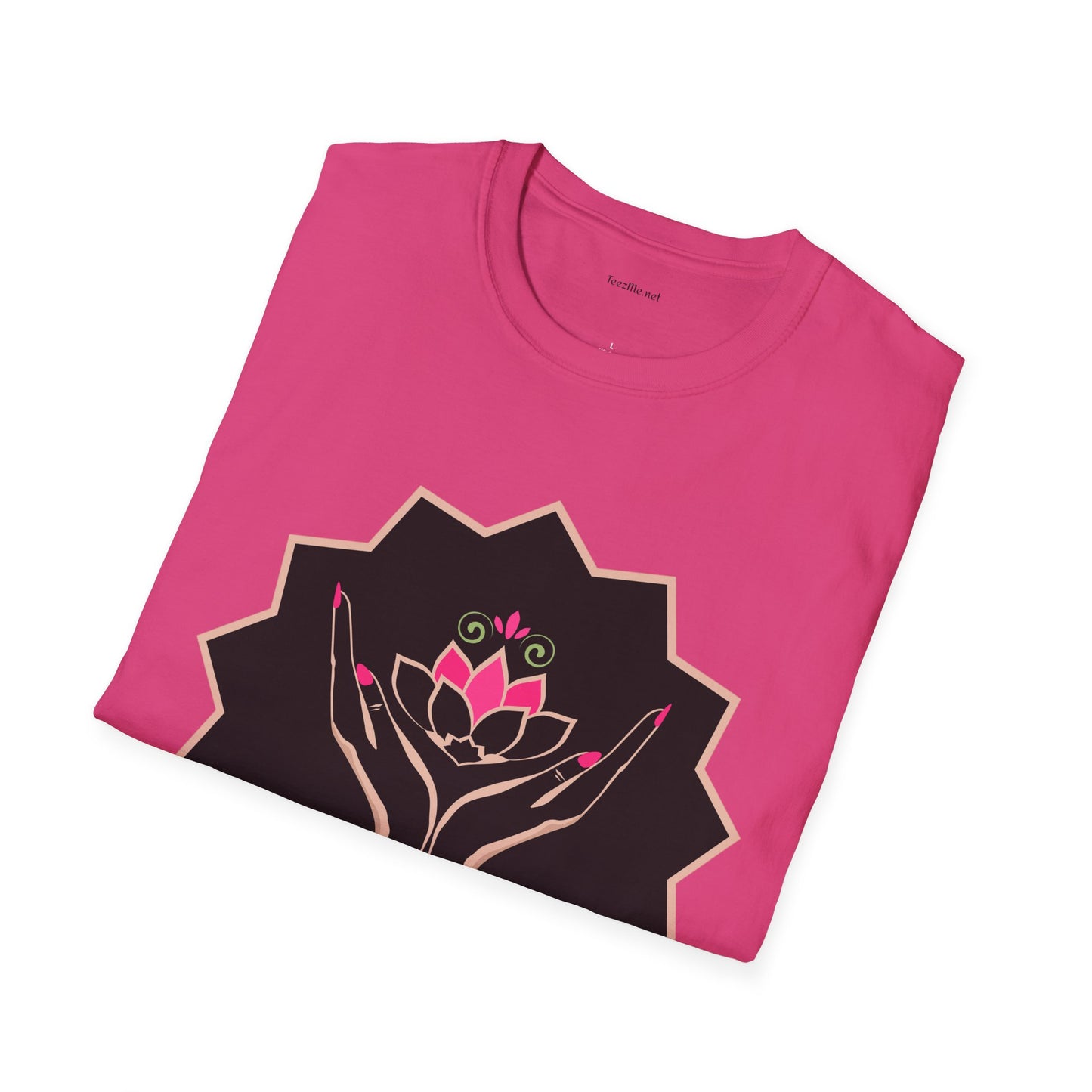 Pink Lotus - Unisex Softstyle T-Shirt 100% Cotton Graphic