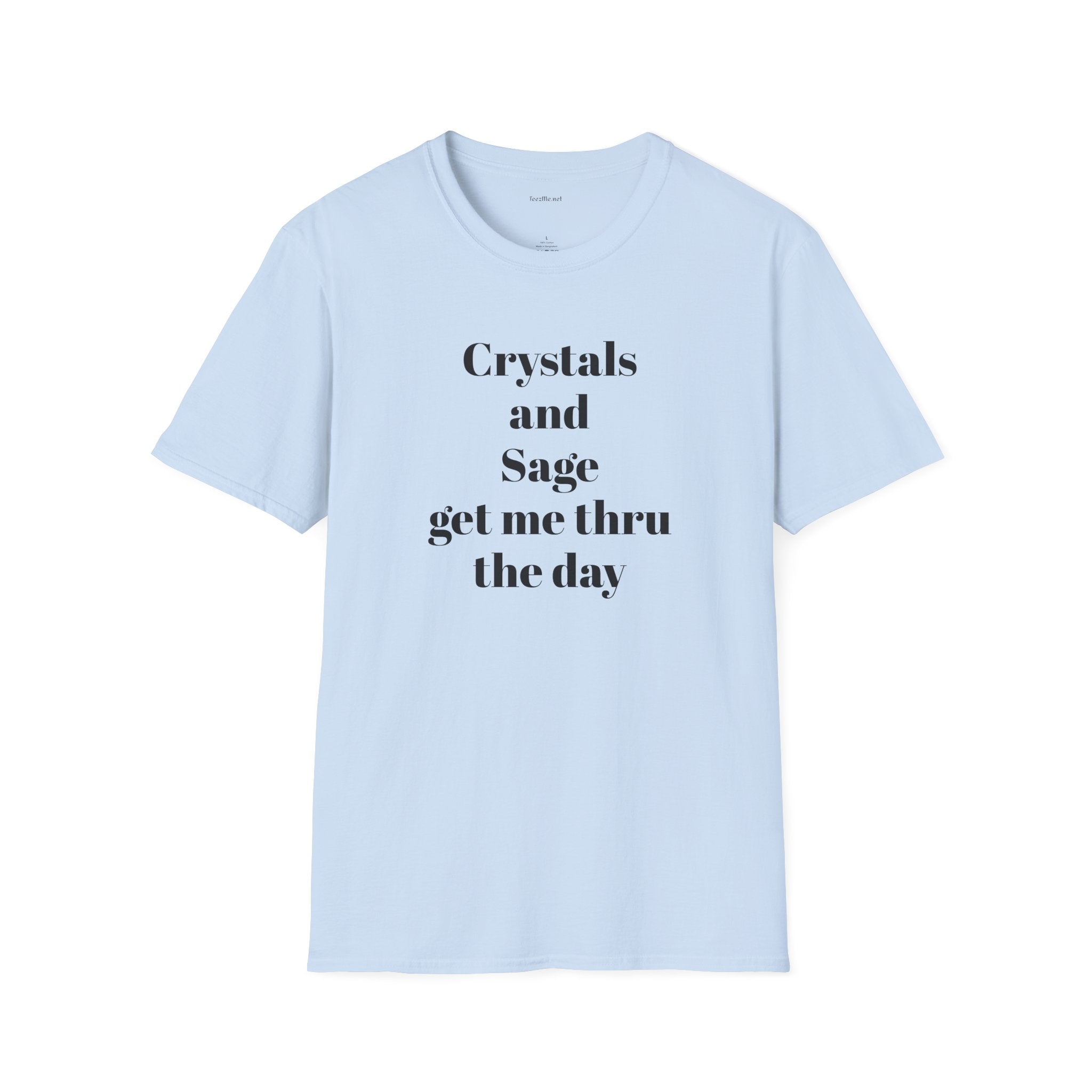 Crystals and Sage - Unisex Softstyle T-Shirt 100% Cotton Graphic