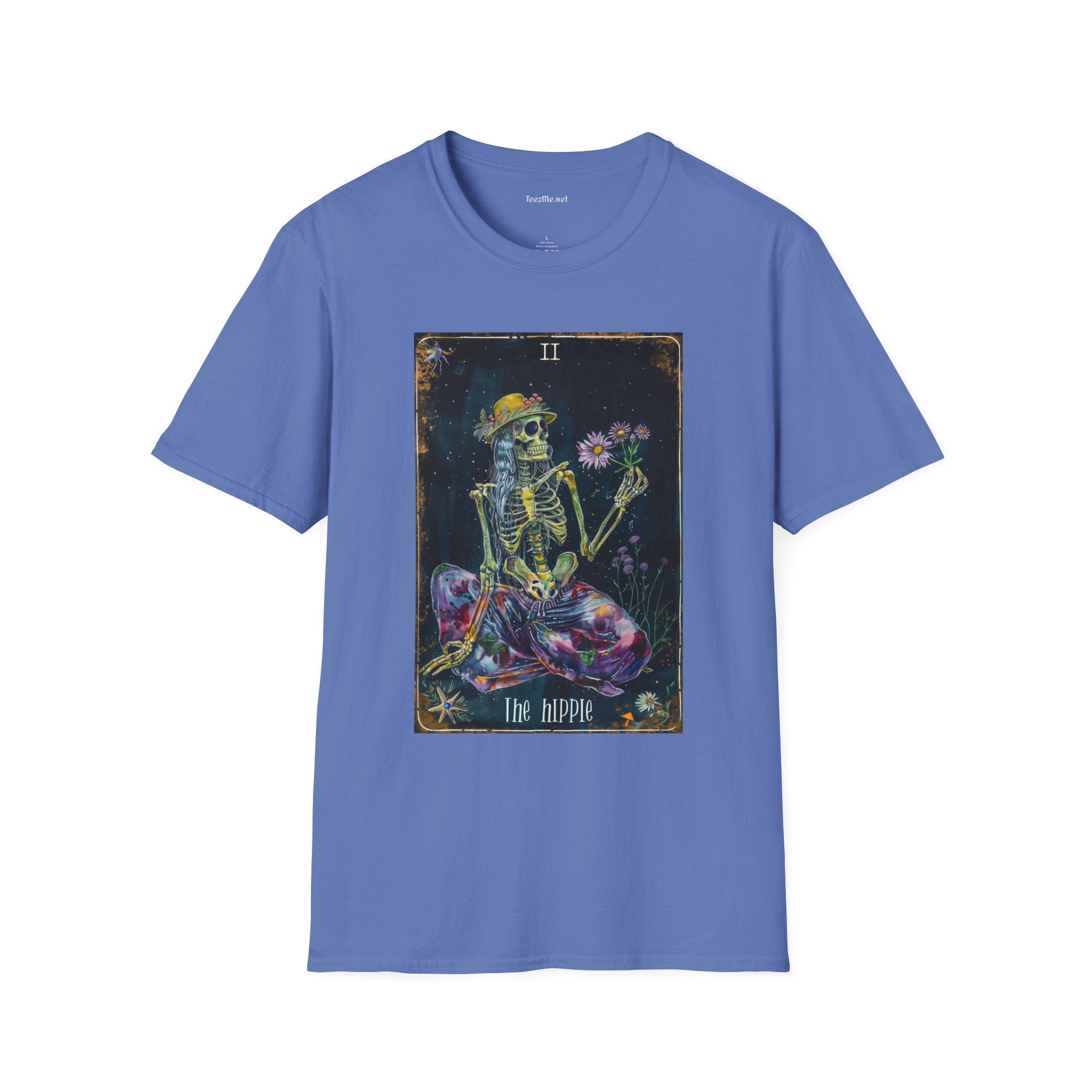 The Hippie Tarot Card Unisex Softstyle T-Shirt 100% Cotton Graphic