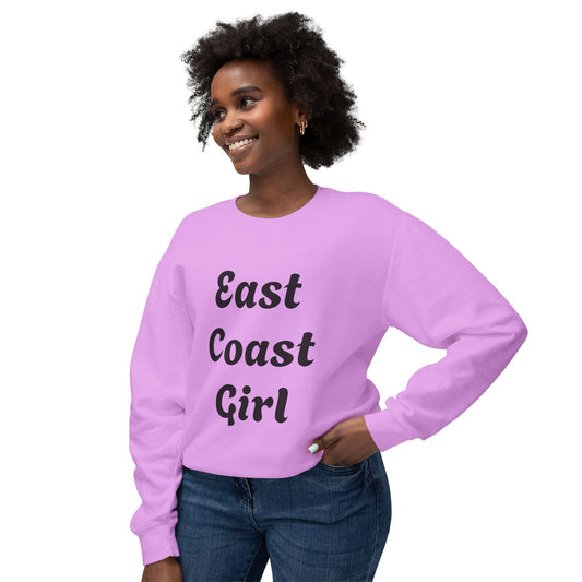 East Coast Girl -Unisex Lightweight Crewneck Sweatshirt