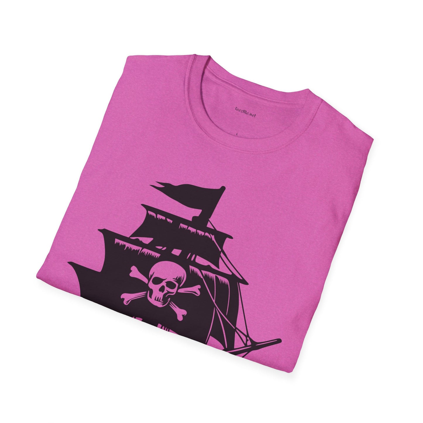Pirate Ship  - Unisex Softstyle T-Shirt 100% Cotton Graphic
